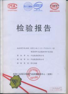 產(chǎn)品檢驗報告